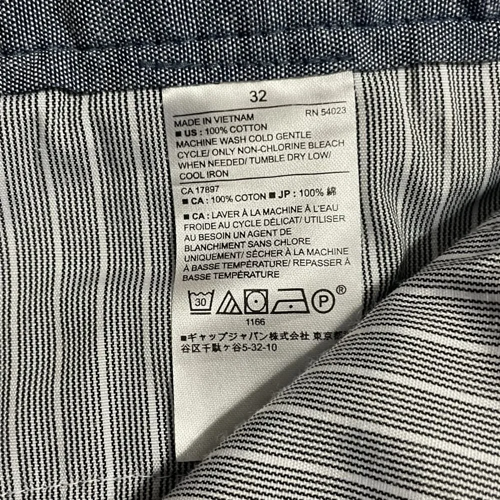 Banana Republic Mens Shorts Size 32 Blue Plaid Emerson Short Bermuda Zip Fly